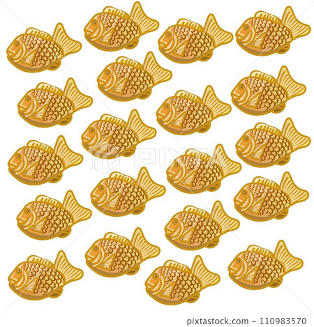 Taiyaki motif wallpaper Taiyaki motif wallpaper 110983570