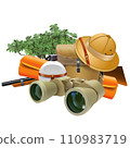 Vector Safari Concept with Binoculars 110983719