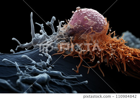 Electron microscopy of the parasite by Generative AI 110984842