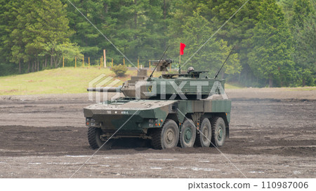 Ground Self-Defense Force Type 16 Mobile Combat Vehicle loaded with ammunition 110987006