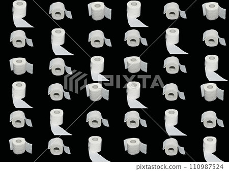 Texture pattern depicting toilet paper. Texture pattern depicting toilet paper. 110987524