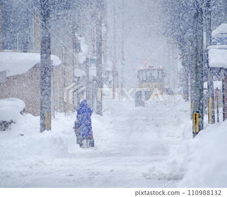 大雪天的道路 大雪天的道路 110988132