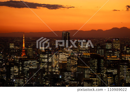 東京晴空塔的夜景 東京晴空塔的夜景 110989022