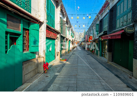 Macau cityscape Fulong New Street Macau cityscape Fulong New Street 110989601