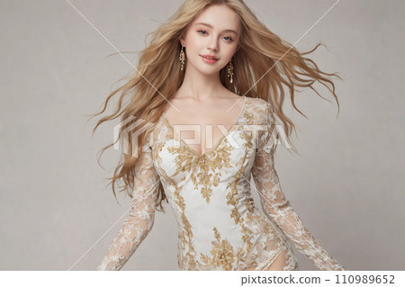 穿白裙子的女人_AI 穿白裙子的女人_AI 110989652