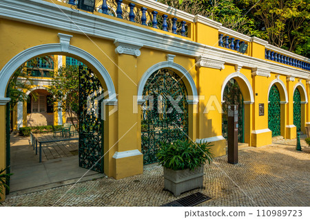 Macau cityscape around St. Augustine Square Macau cityscape around St. Augustine Square 110989723