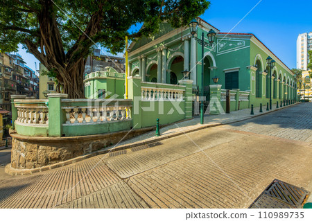 Macau cityscape around St. Augustine Square 110989735