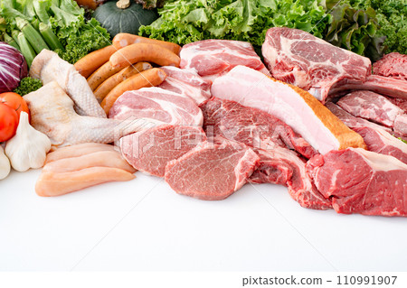 Raw meat collection Raw meat collection 110991907