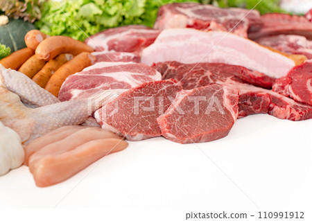 Raw meat collection 110991912