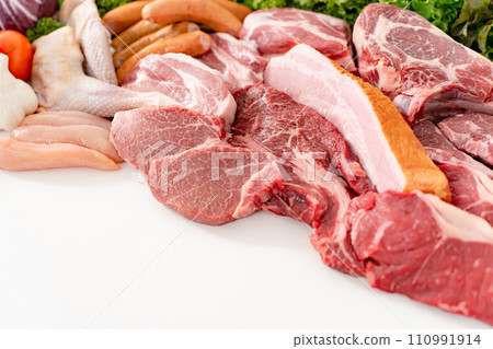 Raw meat collection Raw meat collection 110991914