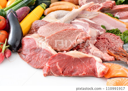 Raw meat collection Raw meat collection 110991917
