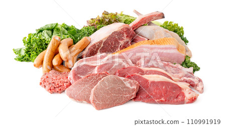 Raw meat collection Raw meat collection 110991919