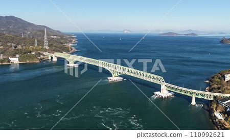 大畑瀨戶【週尾大島大橋】無人機空拍_No20 大畑瀨戶【週尾大島大橋】無人機空拍_No20 110992621
