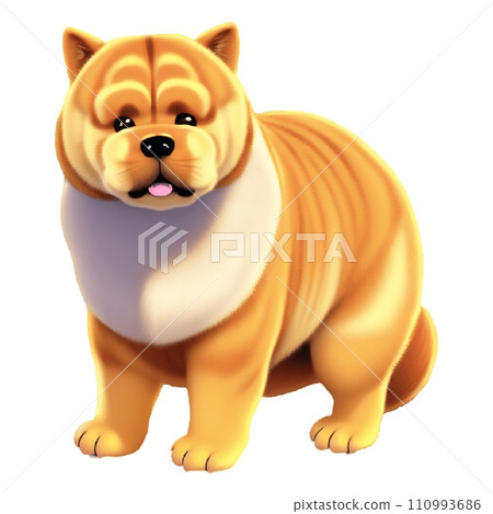 Chow chow illustration 110993686