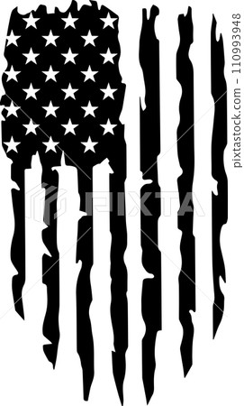 Distressed American Flag, Veteran, Patriotic Military, Fourth of July, Memorial Day Vector Illustration File Distressed American Flag, Veteran, Patriotic Military, Fourth of July, Memorial Day Vector Illustration File 110993948