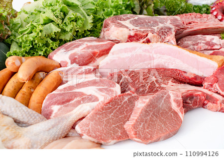 Raw meat collection Raw meat collection 110994126