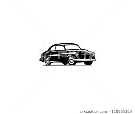 1949 Mercury Coupe car logo design. This logo is suitable for badges, emblems, icons, vintage car industrial design stickers. Also for car restoration, repair and racing. 1949 Mercury Coupe car logo design. This logo is suitable for badges, emblems, icons, vintage car industrial design stickers. Also for car restoration, repair and racing. 110995390