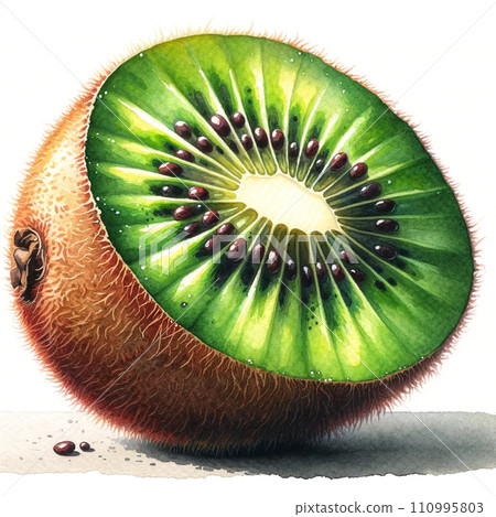 Cut kiwi fruit 110995803