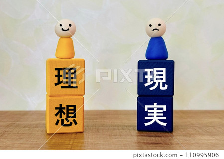 Compare ideal and reality 110995906