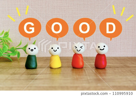 GOOD and smiling people, good points and benefits GOOD and smiling people, good points and benefits 110995910