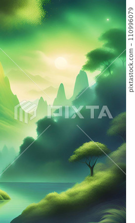 Fantasy trees, mountains and lake wallpapers for I pad, Notebook cover, I phone, tab mobile high quality images Fantasy trees, mountains and lake wallpapers for I pad, Notebook cover, I phone, tab mobile high quality images 110996079