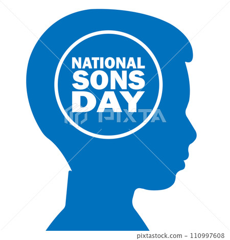 National Sons Day Vector Template Design Illustration 110997608