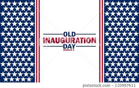 Old Inauguration Day Vector Illustration Old Inauguration Day Vector Illustration 110997611
