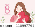 Happy womens day background vector design 110997791