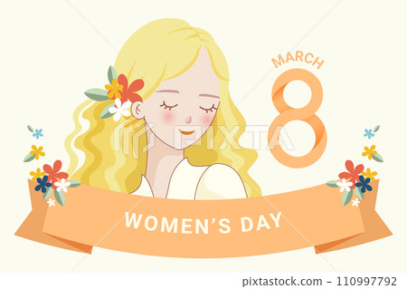 Happy womens day background vector design 110997792