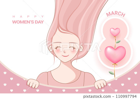 Happy womens day background vector design 110997794
