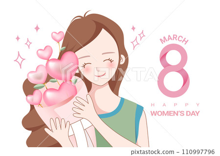 Happy womens day background vector design Happy womens day background vector design 110997796