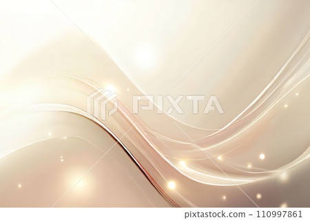 Luxury cream color background with golden line elements and curve light effect decoration and bokeh Luxury cream color background with golden line elements and curve light effect decoration and bokeh 110997861