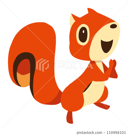 Hand-drawn cute squirrel character 18 (hands together pose) Hand-drawn cute squirrel character 18 (hands together pose) 110998101