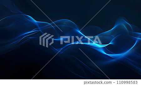 藍色霓虹燈創作的抽象藝術背景 110998583