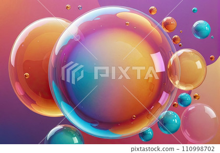 Vibrant Spheres A Dance of Color and Light Vibrant Spheres A Dance of Color and Light 110998702