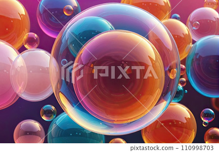 Vibrant Spheres A Dance of Color and Light Vibrant Spheres A Dance of Color and Light 110998703