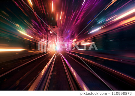 閃光霓虹燈背景 110998873