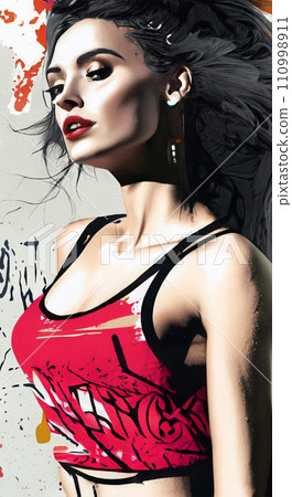 Young woman graffiti wallpapers for I pad, Notebook cover, I phone, tab mobile high quality images Young woman graffiti wallpapers for I pad, Notebook cover, I phone, tab mobile high quality images 110998911