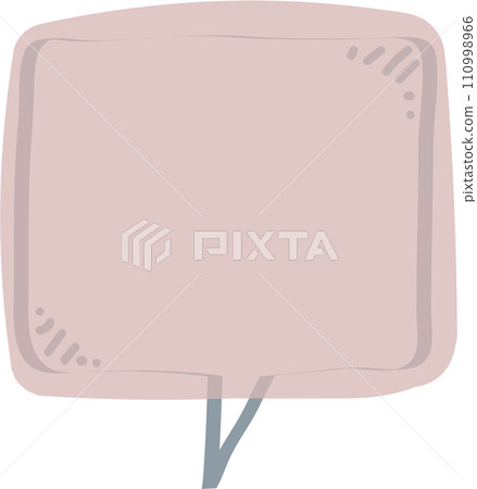 Colorful pastel pink color speech bubble balloon, icon sticker memo keyword planner text box banner, flat png transparent element design Colorful pastel pink color speech bubble balloon, icon sticker memo keyword planner text box banner, flat png transparent element design 110998966
