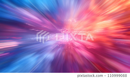 A digital art explosion of light that embodies the speed of light A digital art explosion of light that embodies the speed of light 110999088