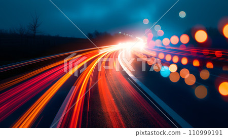 霓虹燈數位速度藝術背景 110999191