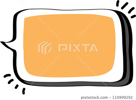 3d yellow color speech bubble balloon icon sticker memo keyword planner text box banner, flat png transparent element design 110999292