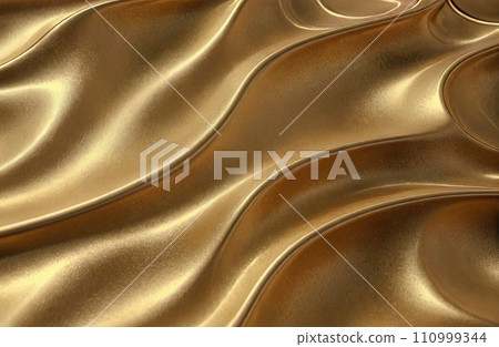 Gold wave texture  110999344