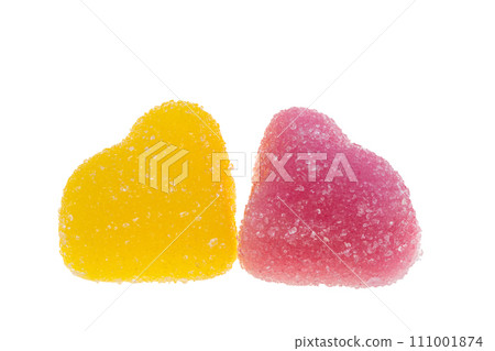 gummy hearts isolated gummy hearts isolated 111001874