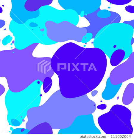 Seamless pattern of abstract neon spot. Background on white background. For fabric and textile. 111002004