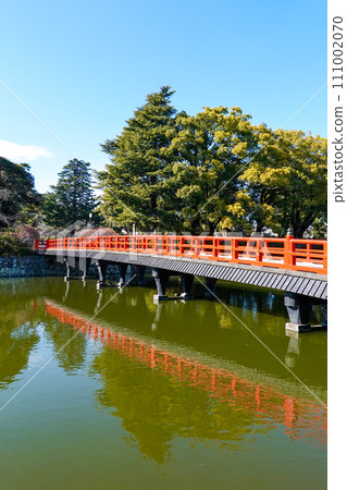 橫跨小田原城二之丸東堀的學橋(神奈川縣小田原市) 橫跨小田原城二之丸東堀的學橋(神奈川縣小田原市) 111002070
