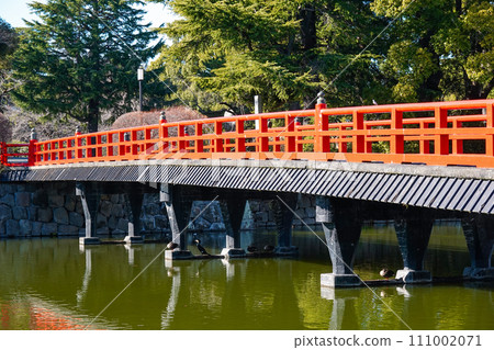 橫跨小田原城二之丸東堀的學橋(神奈川縣小田原市) 橫跨小田原城二之丸東堀的學橋(神奈川縣小田原市) 111002071