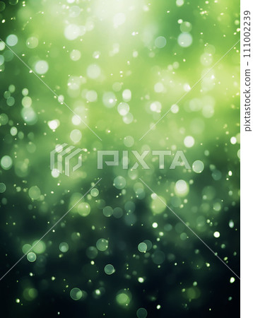 Green background with overlapping lights AI image 111002239
