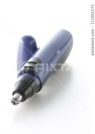Nose hair trimmer photographed against a white background 111002272