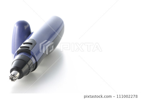 Nose hair trimmer photographed against a white background 111002278